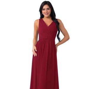 Azazie Kingsley burgundy size 2